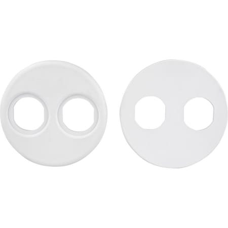 Sea-Dog 4 in. Gauge Power Socket Adapter Mounting Plate, White 426104-1